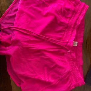 Hot pink alo shorts